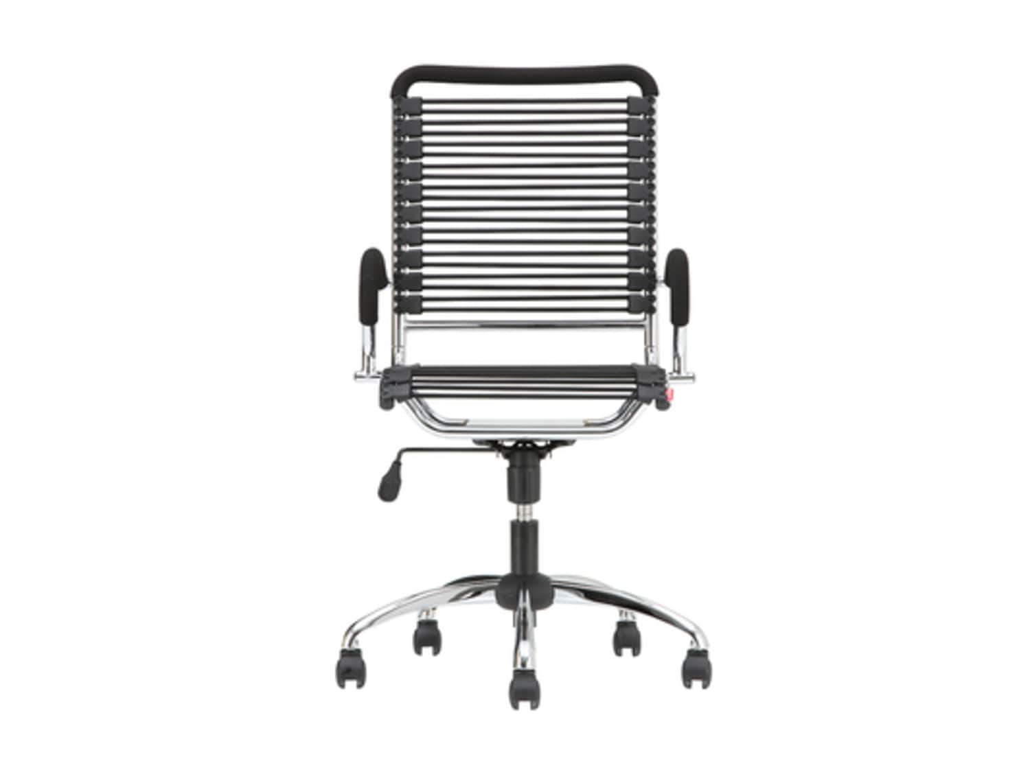 Set Of 4 Eq3 Office Dining Chairs Chrome Bungee Apartment Therapy S Bazaar