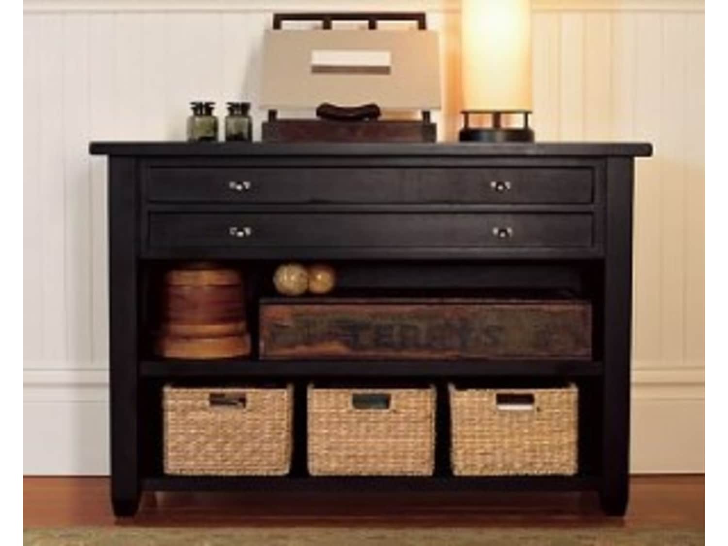 Pottery Barn Map Console Table Black Apartment Therapy S Bazaar