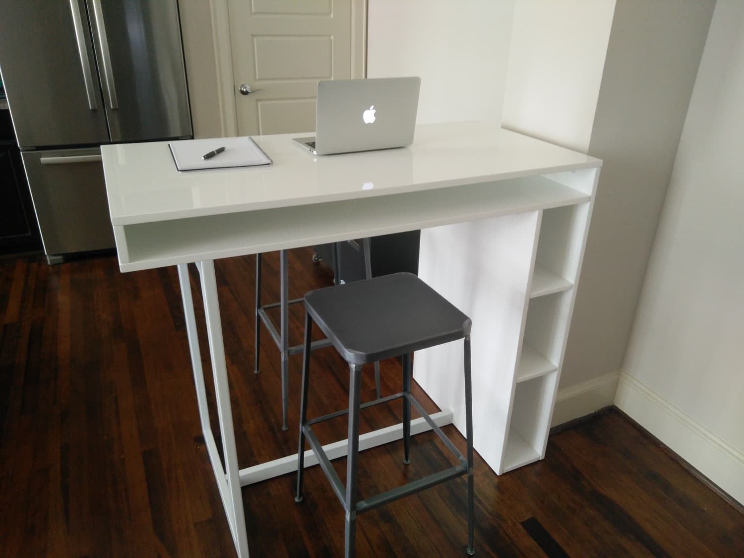 Cb2 Public White 42 Dining Table Standing Desk Apartment Therapy S Bazaar