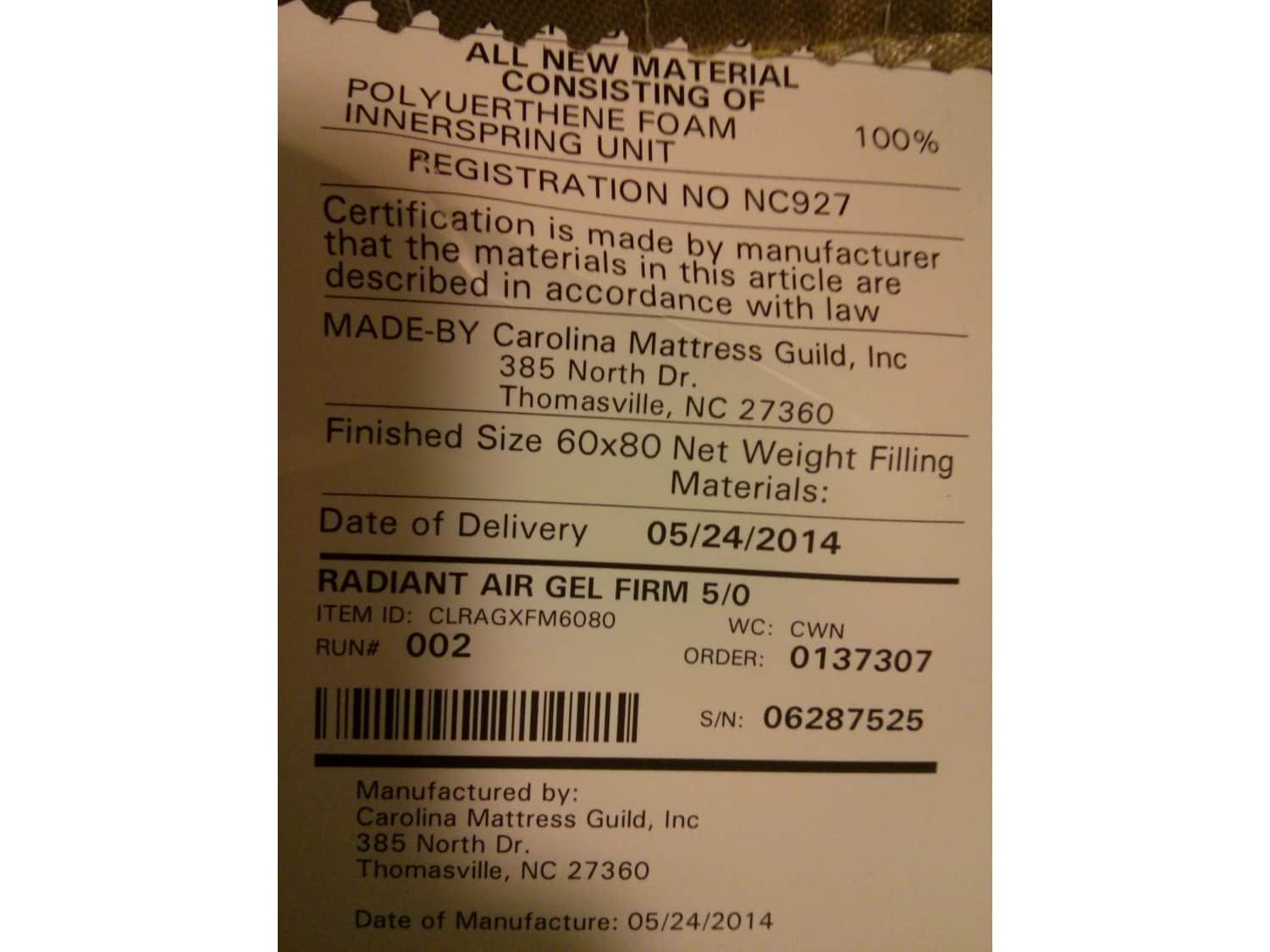 Queen Gel Foam Mattress Firm Barely Used Apartment Therapy S