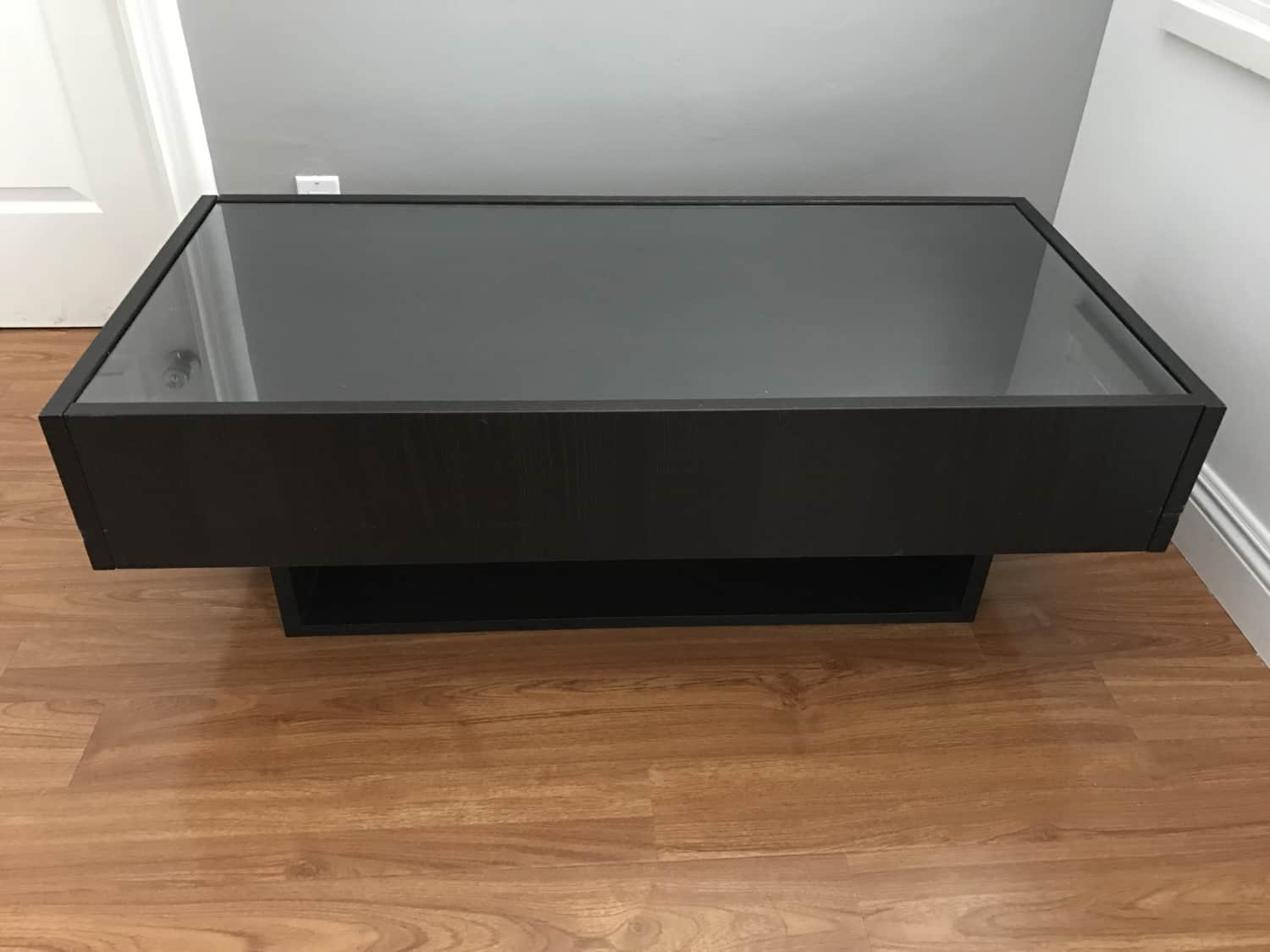 Ikea Ramvik Coffee table with Side Storage Drawers - Apartment Therapy