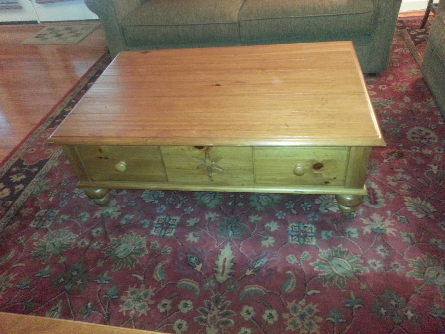 Ethan Allen Farmhouse Pine Coffee Table - Apartment ...