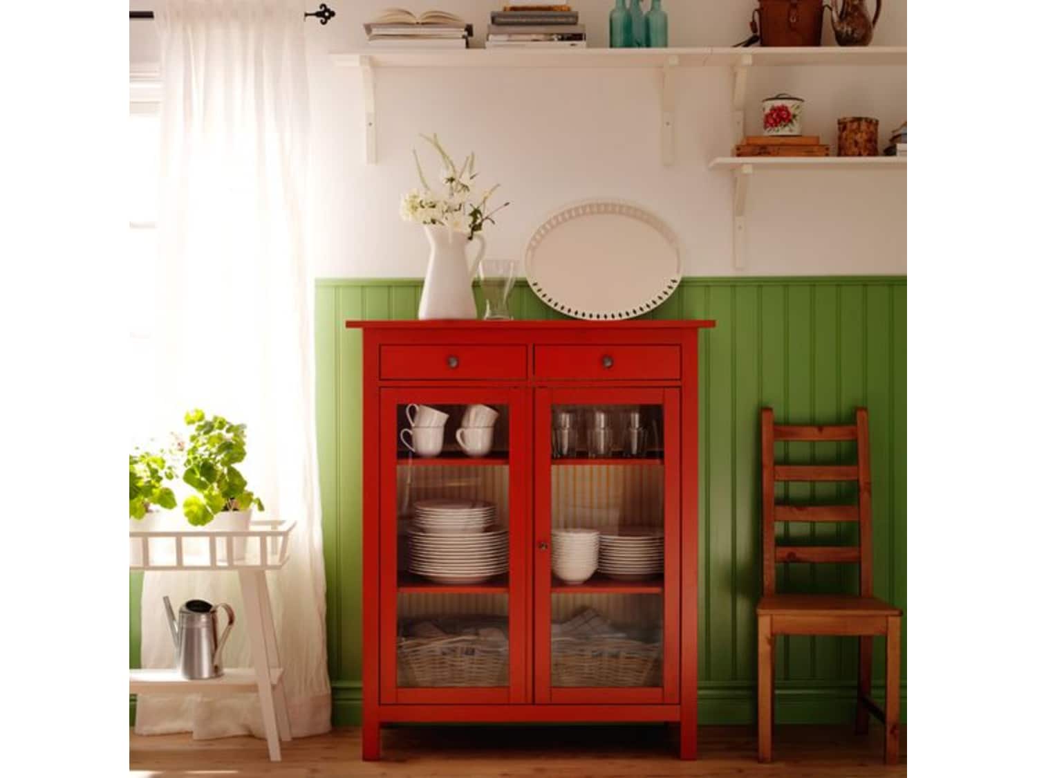 Ikea Hemnes Cabinet Dresser Storage Red Apartment