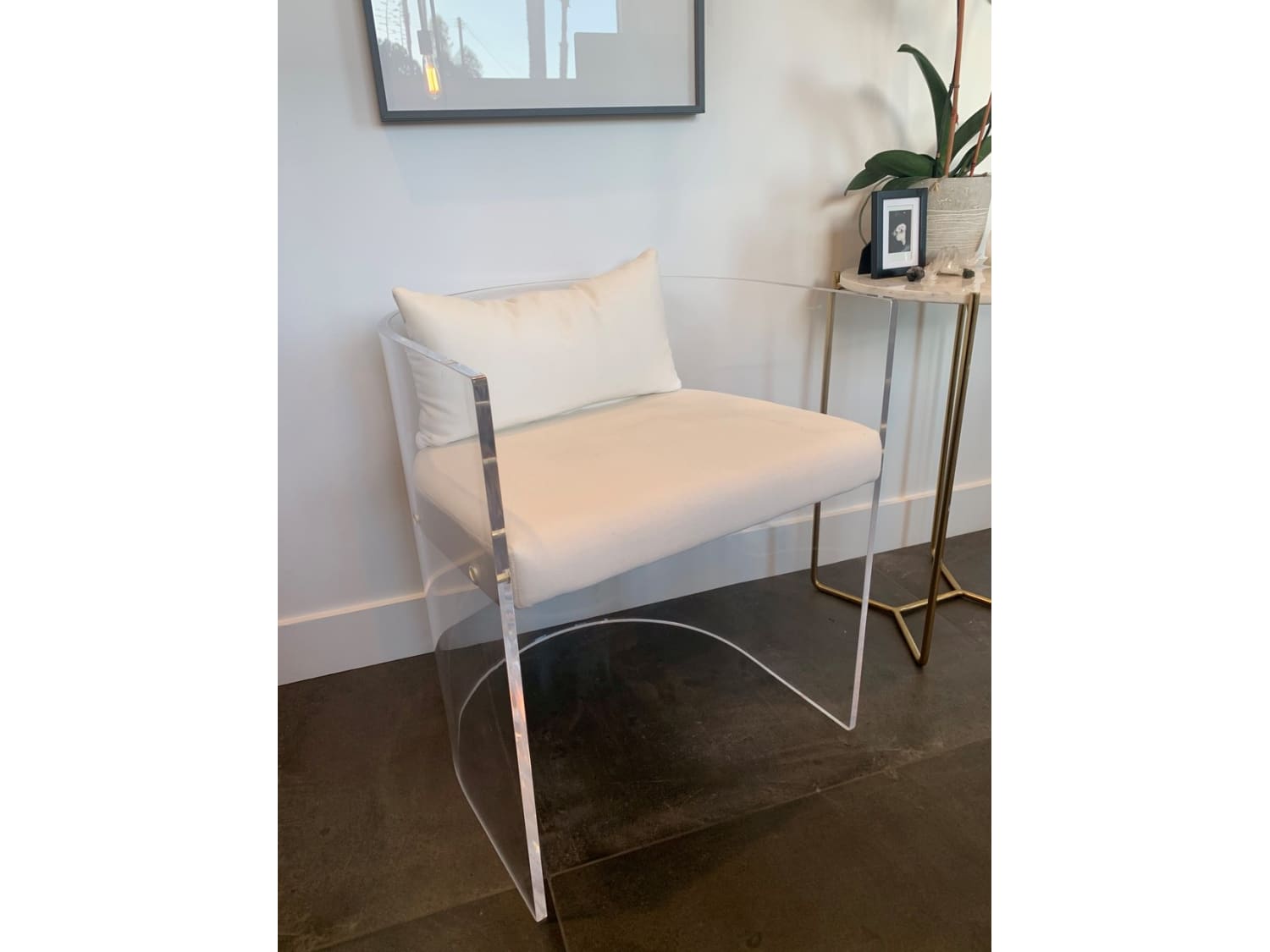 antonio acrylic chair with pillow  apartment therapy's bazaar