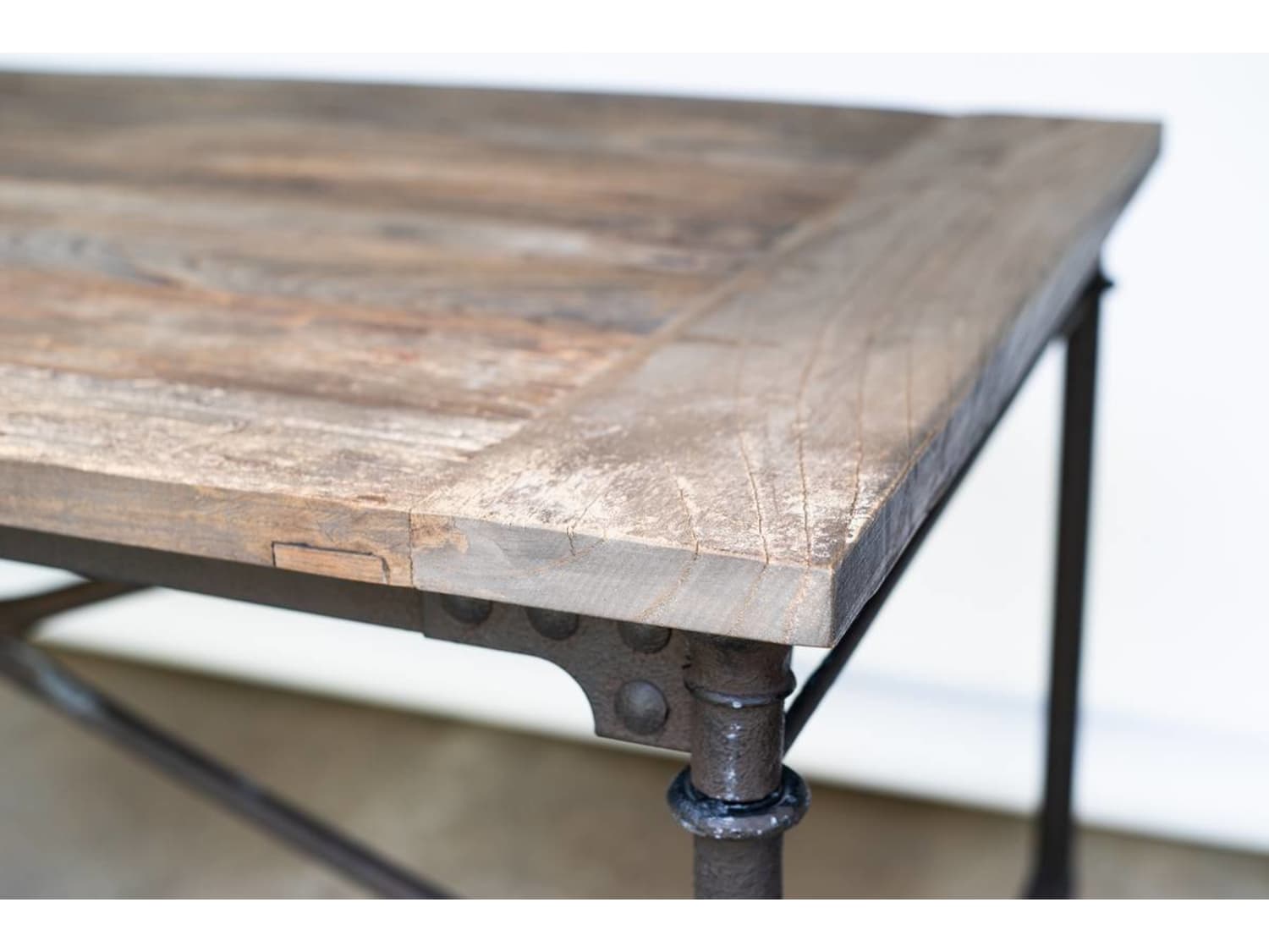 Restoration Hardware Flatiron Desk Reclaimed Wood Apartment