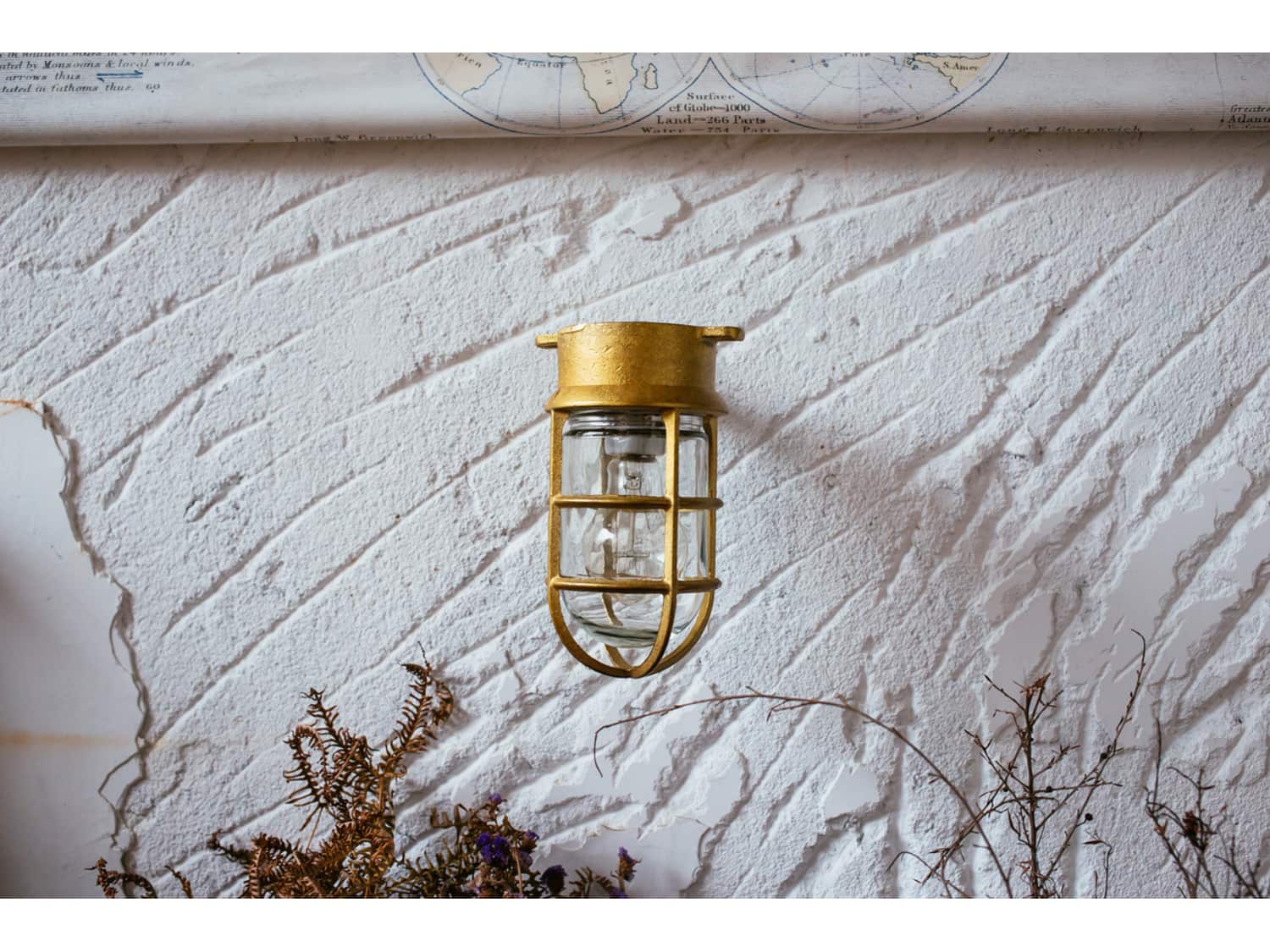 Rockhampton Nautical Wall Sconce in Brass - Apartment ... Use the wall sconce to create various levels of lighting in your design plan.