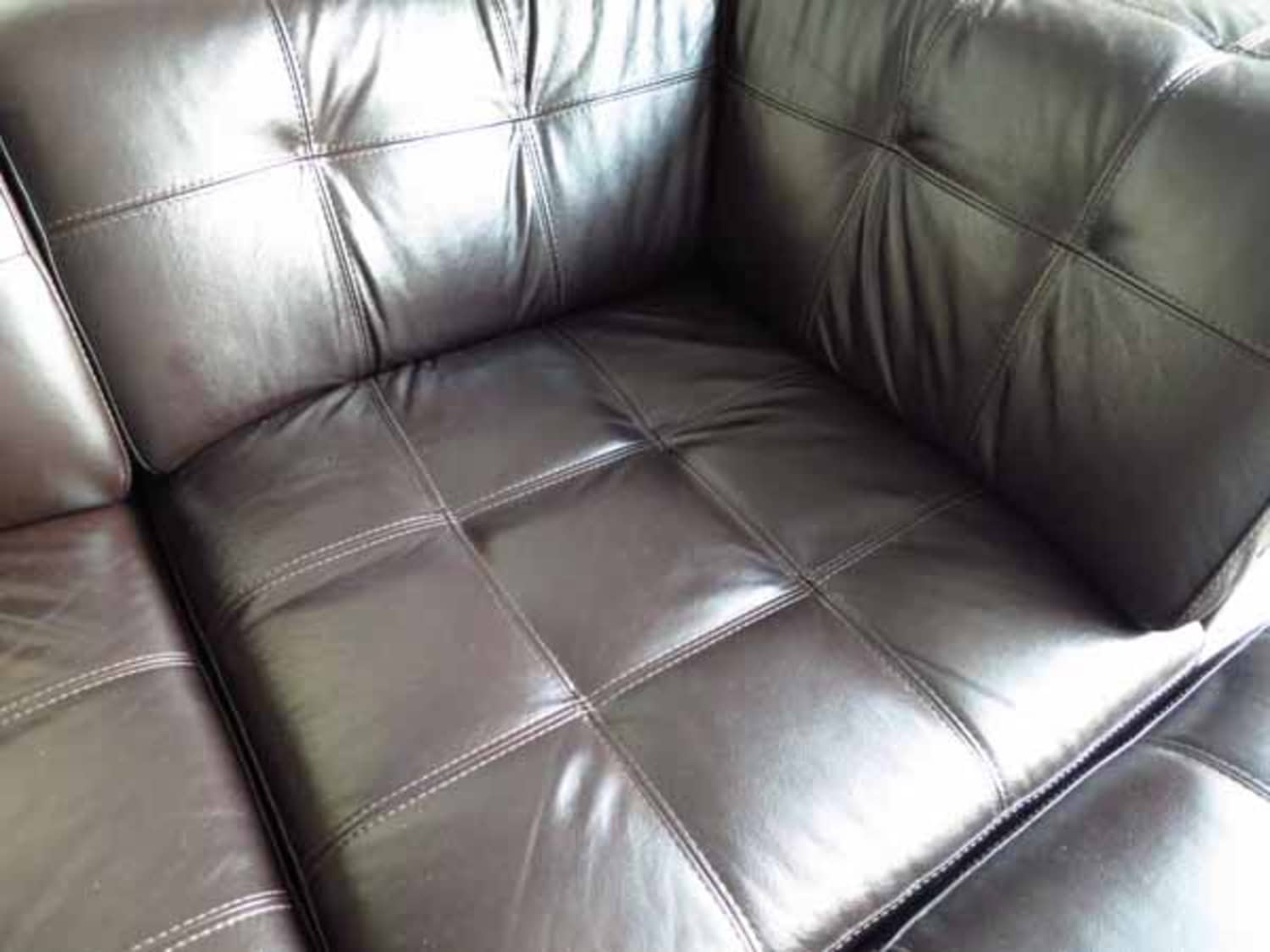 Stacey Leather 3 Piece Modular Sectional Sofa Apartment Therapy S Bazaar