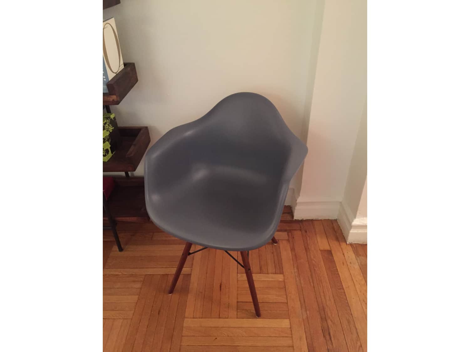 Set of 2 Eames style Molded Plastic Chairs - Apartment Therapy's Bazaar.