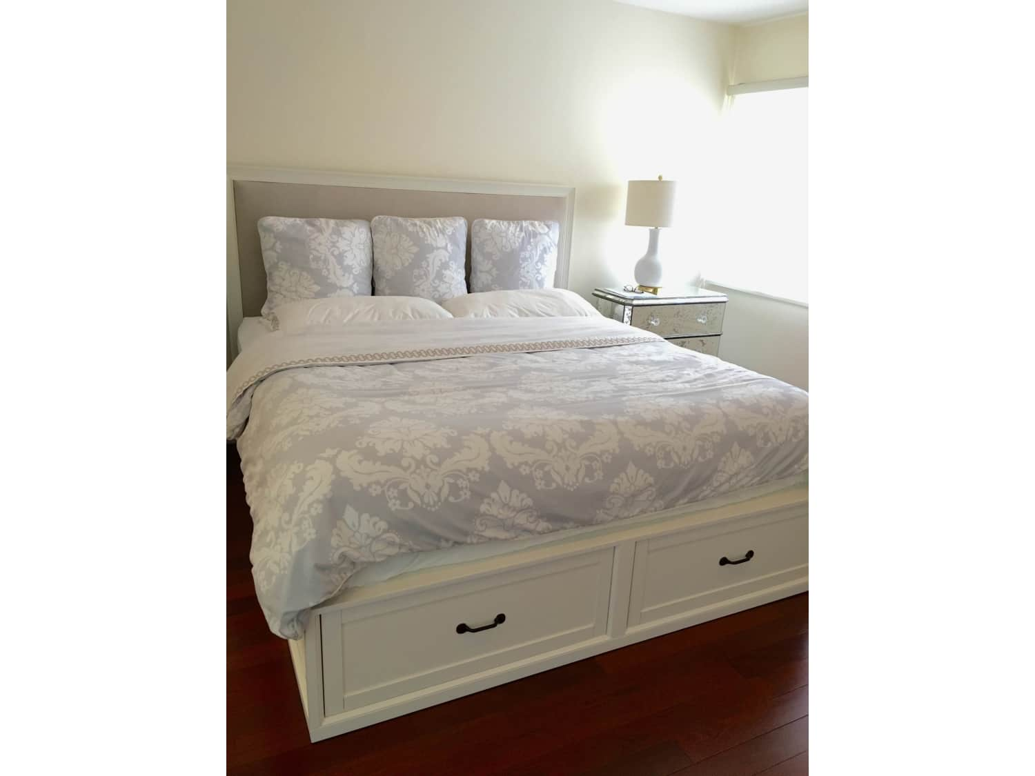 Pottery Barn Montgomery Upholstered Headboard Apartment