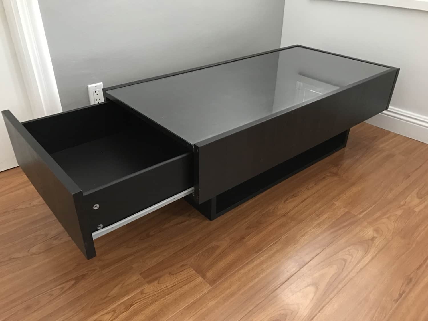 Ikea Ramvik Coffee table with Side Storage Drawers - Apartment Therapy