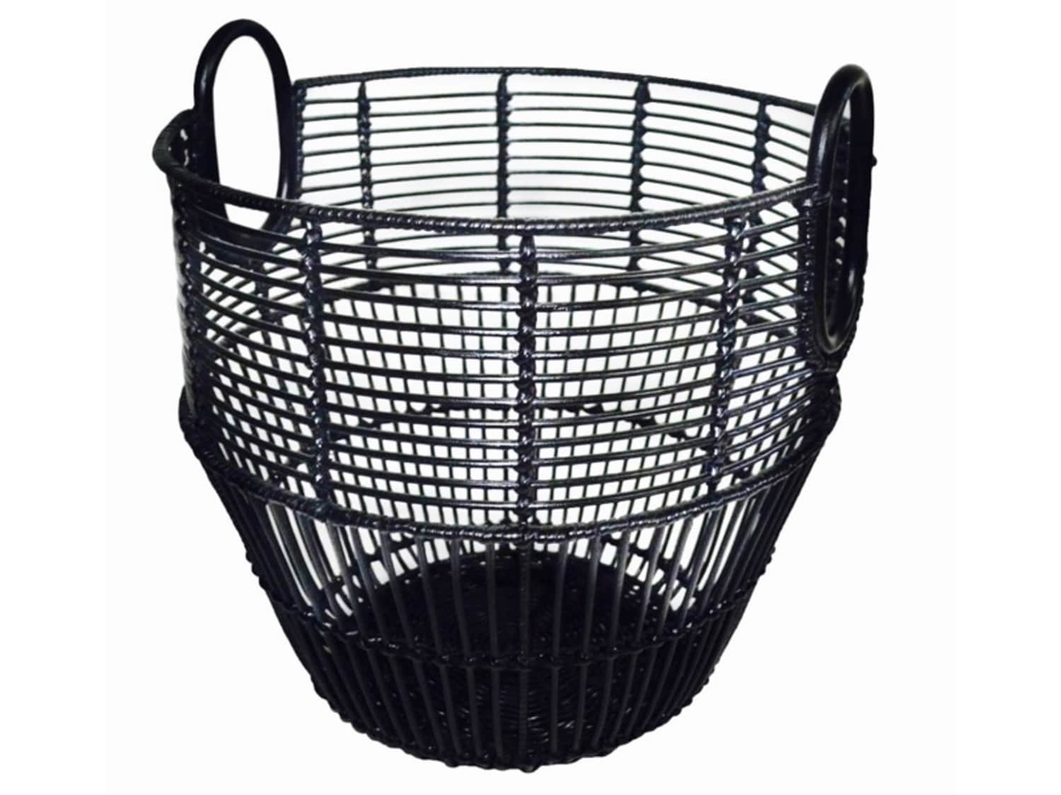 Target black rattan chair, mirror, & basket new - Apartment Therapy's Bazaar.