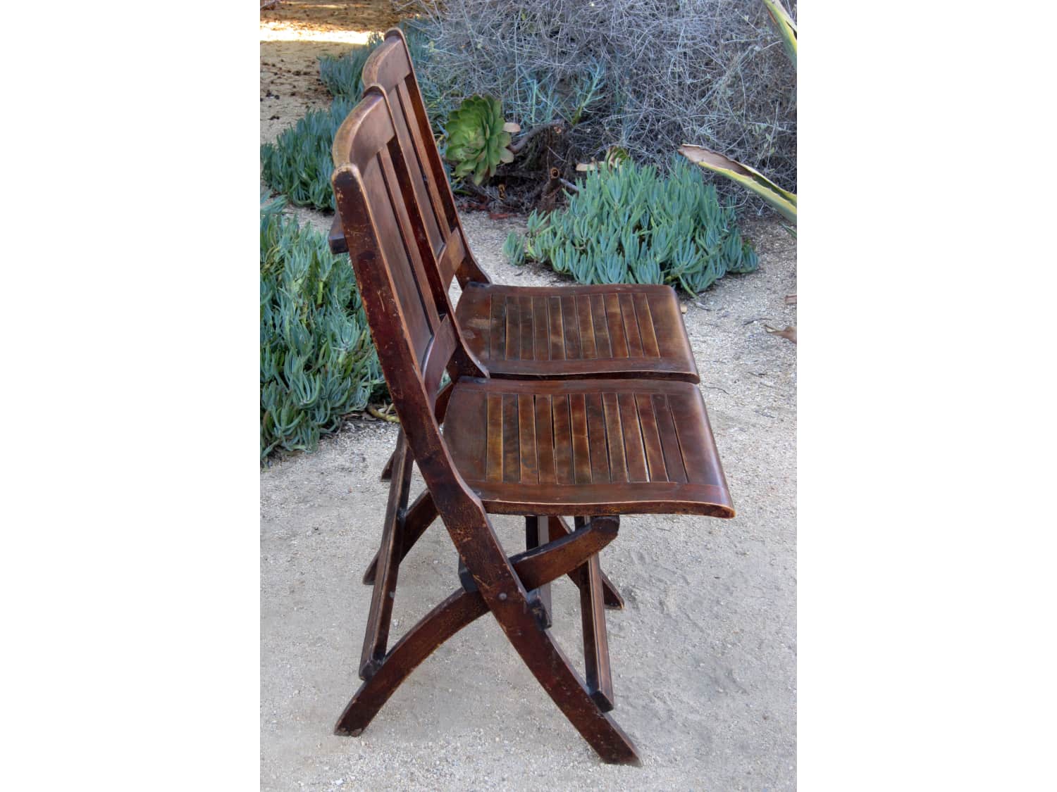 1920's folding wood slat theater/school seats - Apartment Therapy's Bazaar.