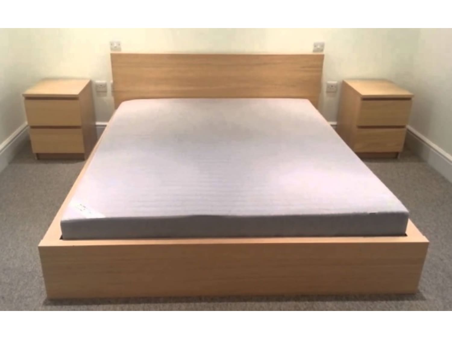 Ikea Queen Bed Frame Memory Foam Mattress Apartment Therapy S