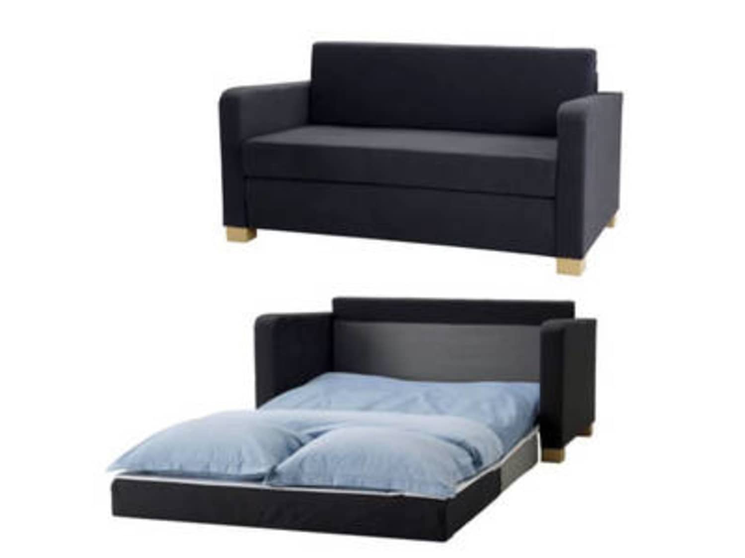 sofa bed slipcover ransta dark gray