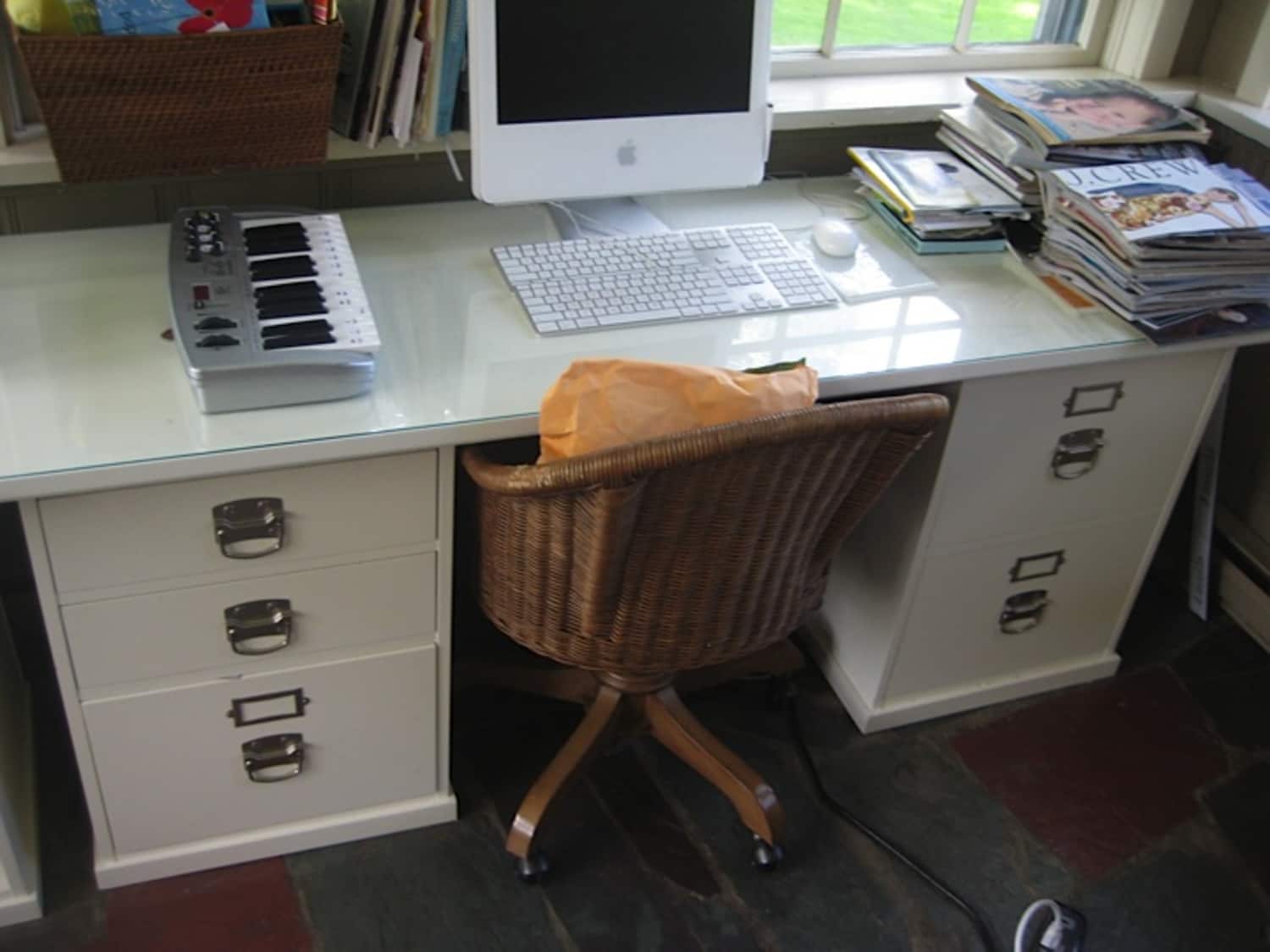 Potterybarn Wingate Rattan Swivel Desk Chairs 2 Apartment