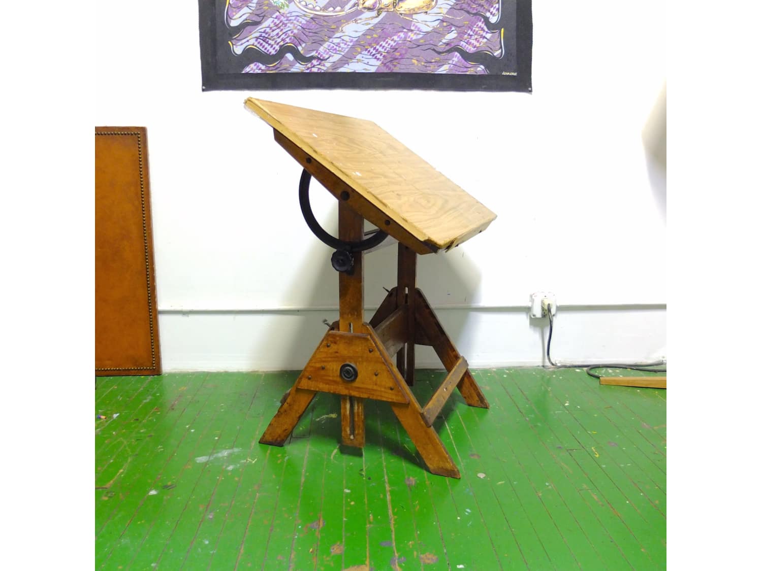 Old Artist Wooden Drafting Table Anco Architect