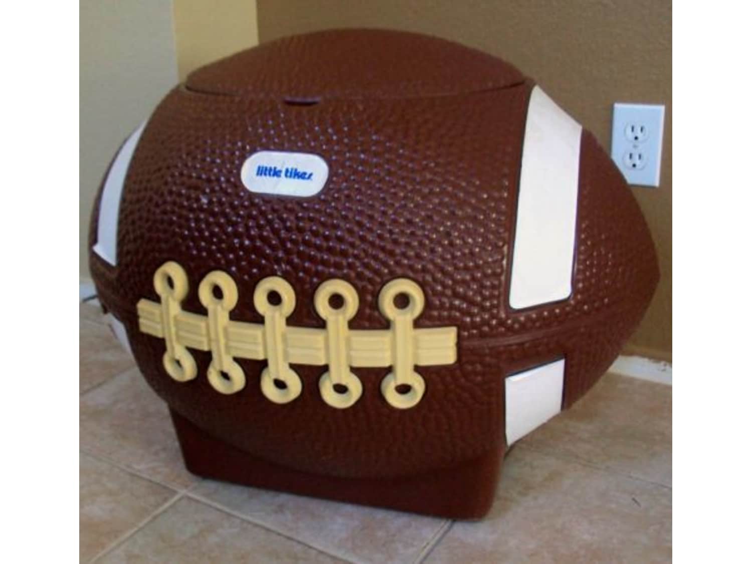 Little Tikes Football Toy Box Chest Cooler Hamper Apartment