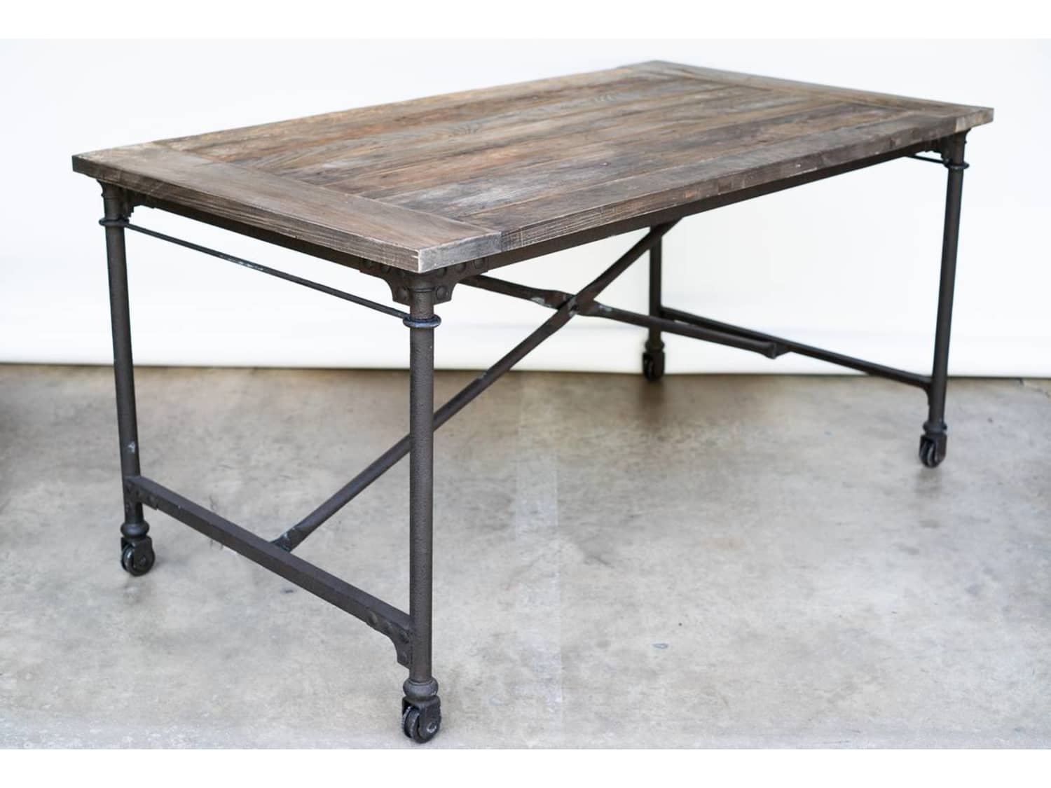 Restoration Hardware Flatiron Desk Reclaimed Wood Apartment