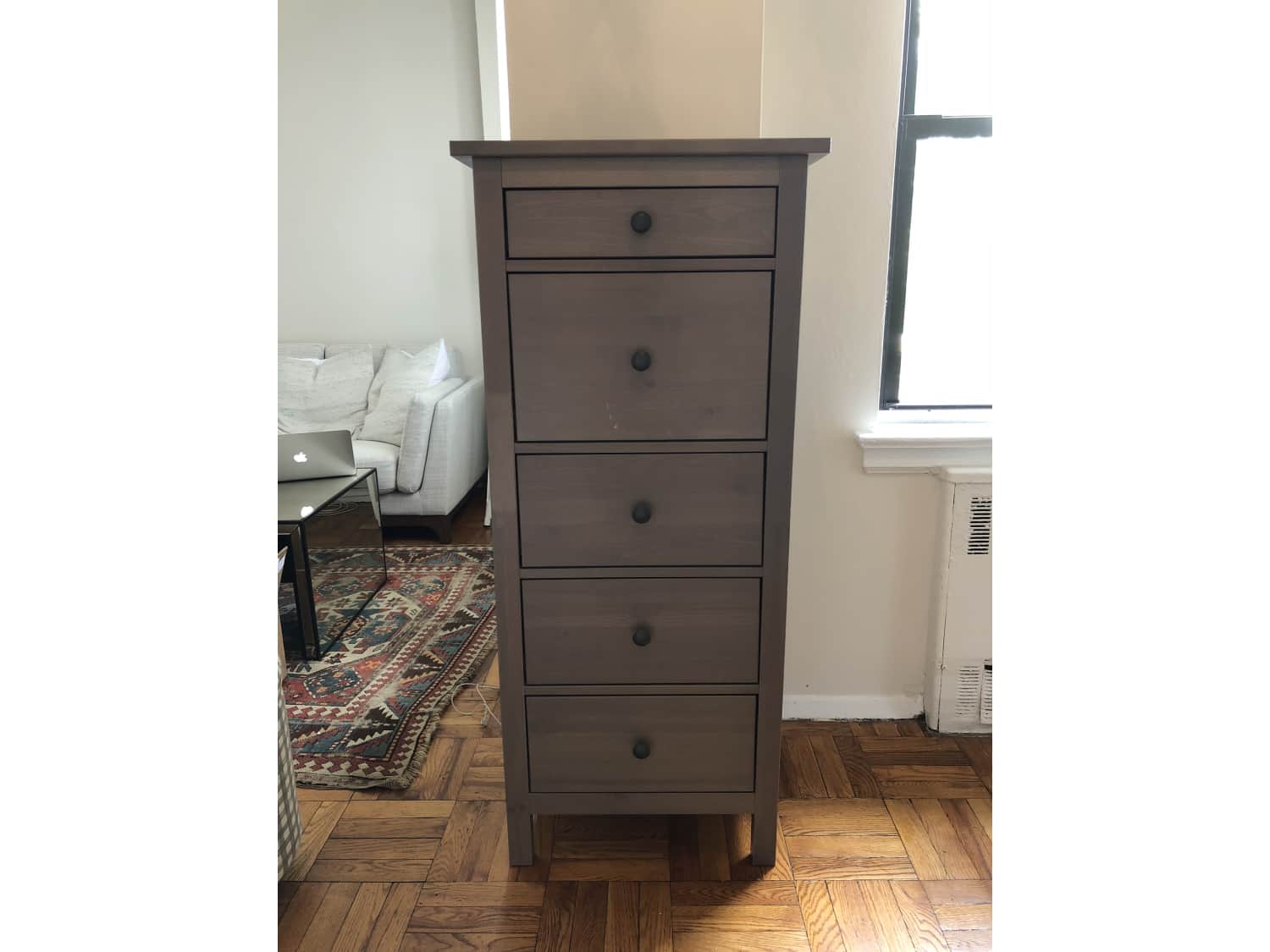 Ikea Hemnes 5 Drawer Chest In Grey Brown Apartment Therapy S Bazaar