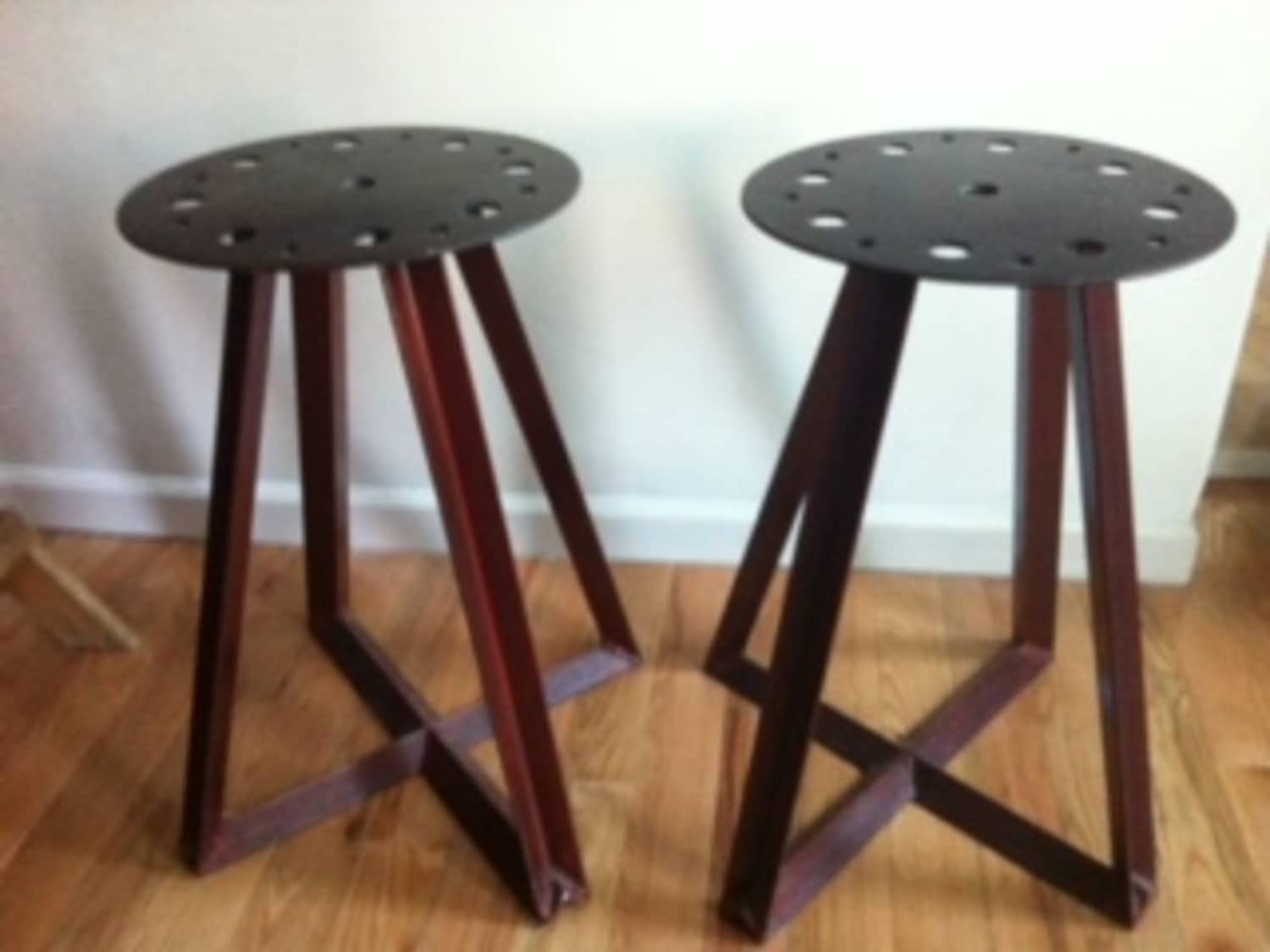 Pair of Heavy Iron Bar Stools - Apartment Therapy's Bazaar. (1500 x 1125 Pixel)