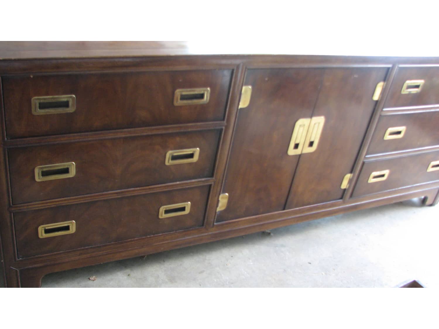Drexel Heritage Dynasty Campaign Dresser Mirror Apartment