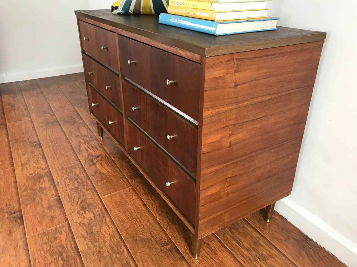 Mid Century Modern 6 Drawer Dresser/Changing Table Apartment Therapy