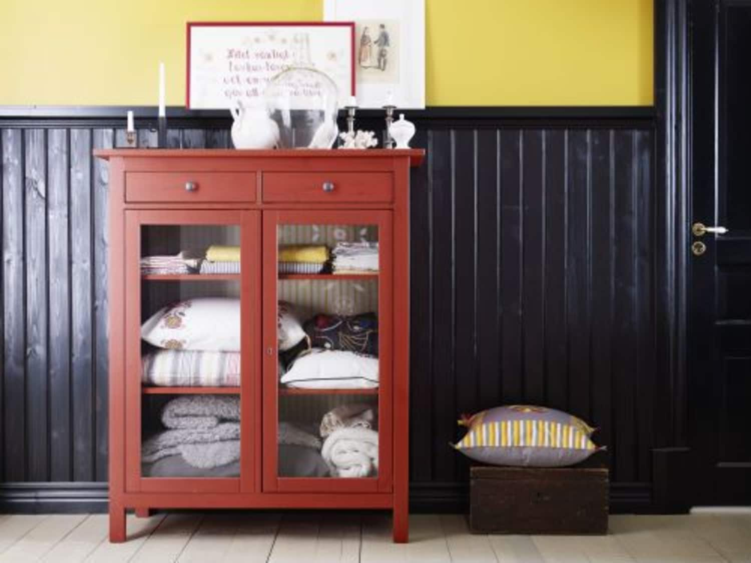 Ikea Hemnes Cabinet Dresser Storage Red Apartment