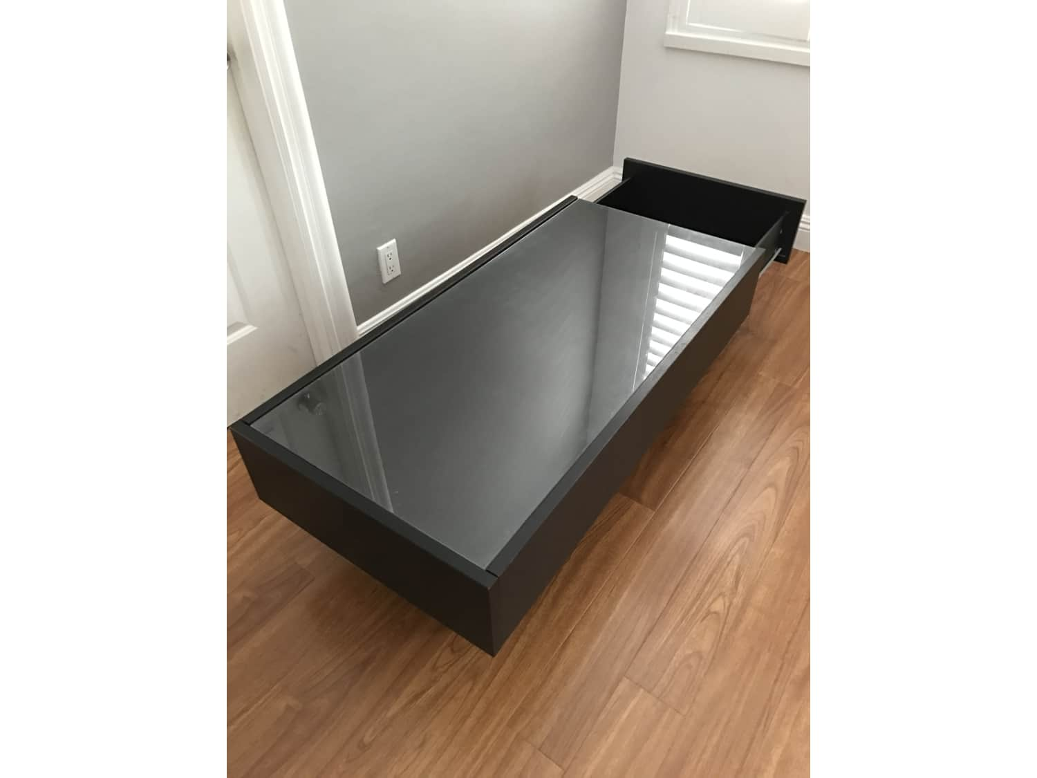 Ikea Ramvik Coffee table with Side Storage Drawers - Apartment Therapy