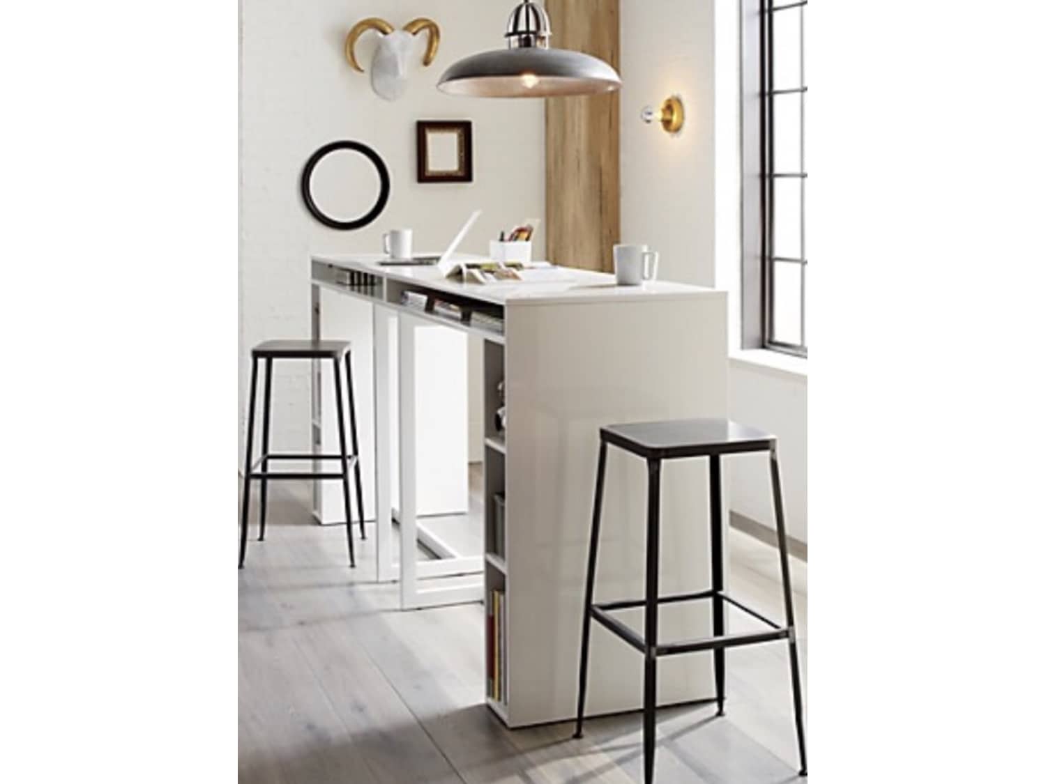 Cb2 Public White 42 High Dining Table Used Apartment Therapy S Bazaar