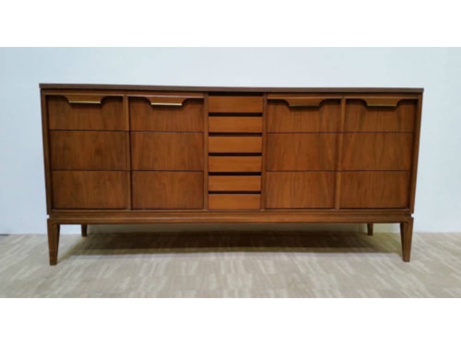 Mcm Basic Witz Walnut 9 Drawer Dresser Apartment Therapy S Bazaar Mid century walnut dresser by basic witz sorry, this item has been sold. usd