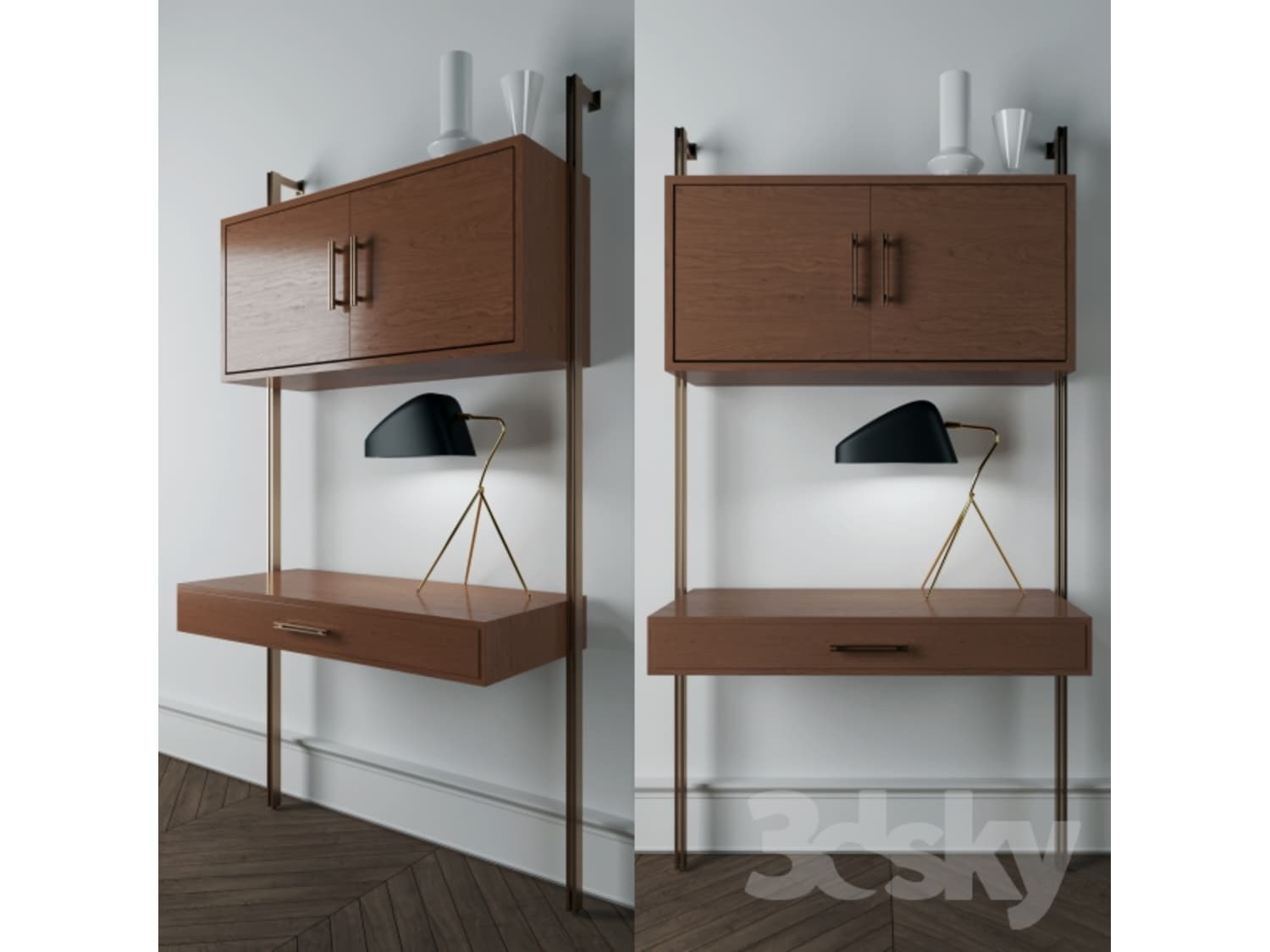 West Elm Linden Mid Century Wall Desk Apartment Therapy S Bazaar