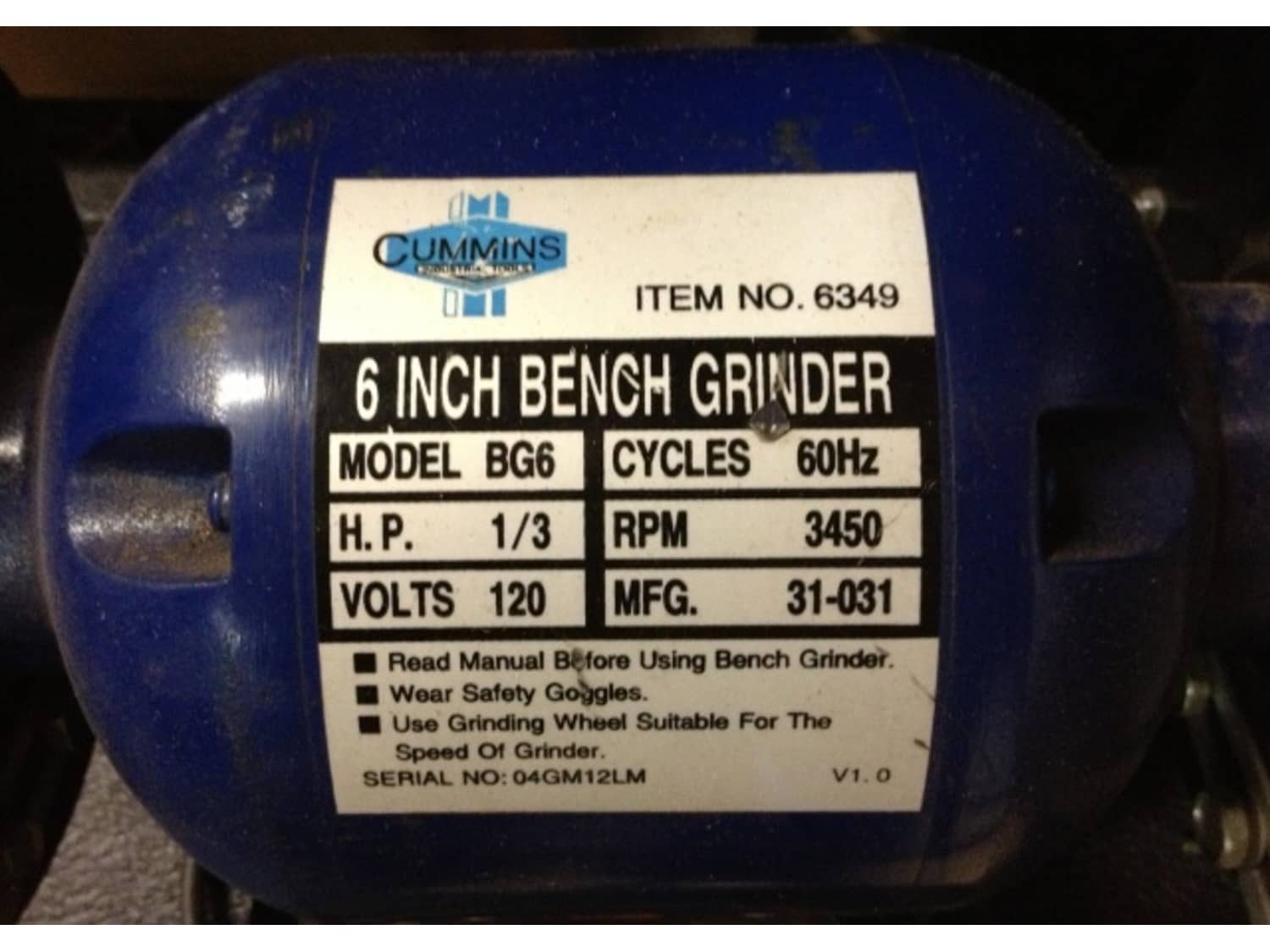 Tools Bench Grinder 6 Inch Apartment Therapy S Bazaar