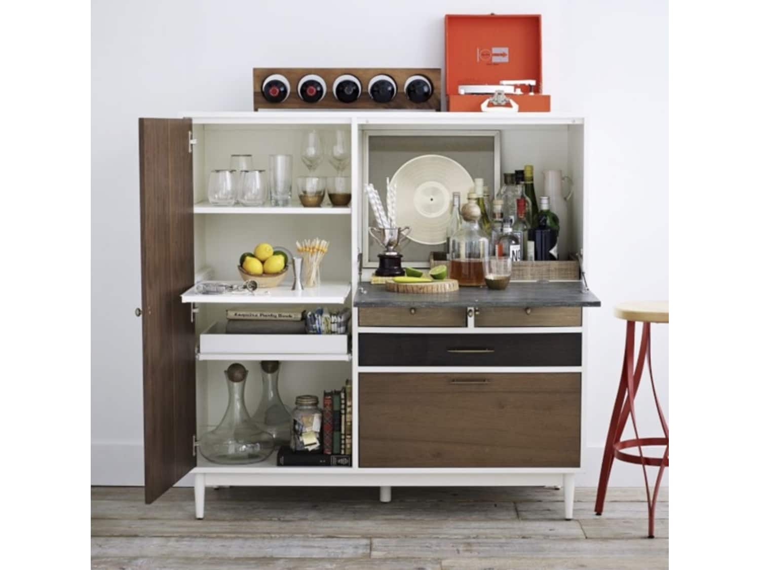 West Elm Patchwork Secretary Cabinet Dresser Desk Apartment