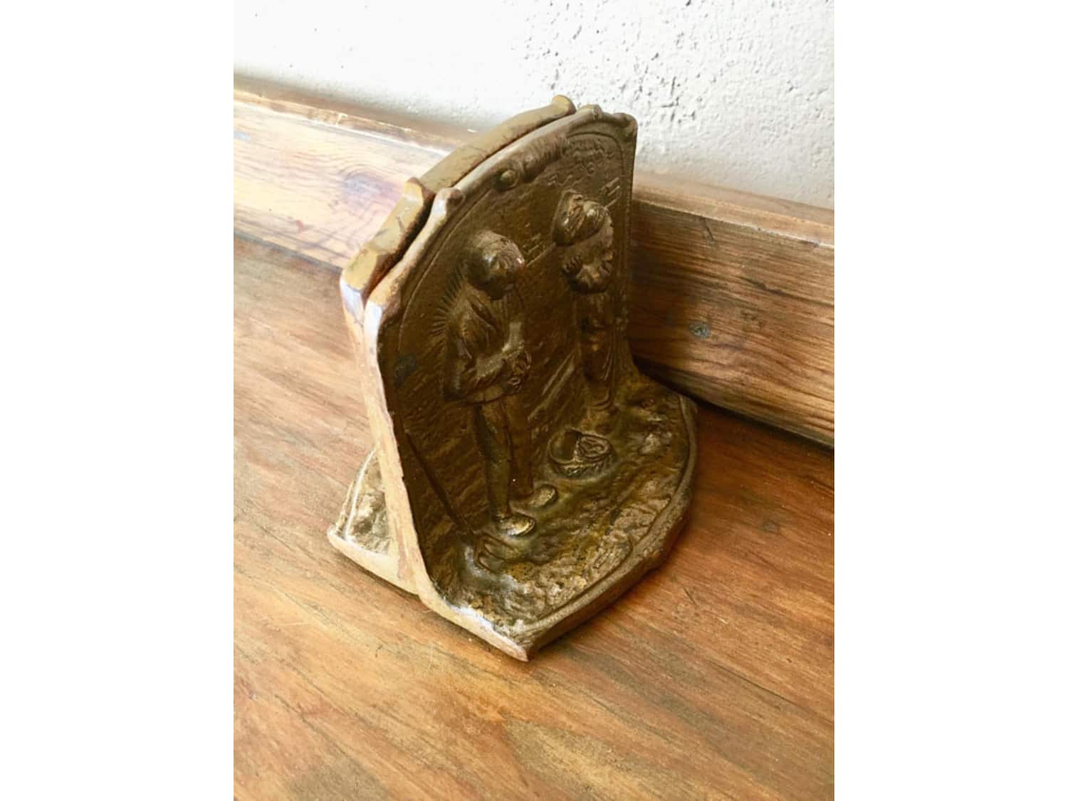 Bronze Bookends feat. Millet’s The Angelus Scen... - Apartment Therapy