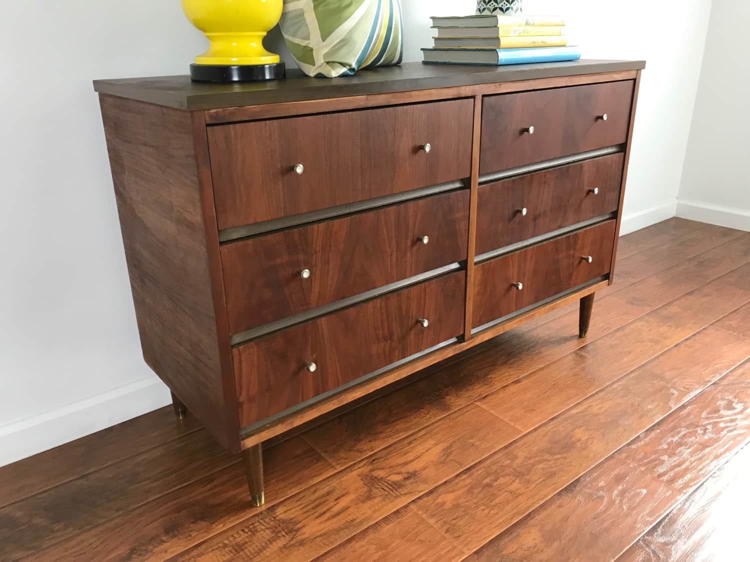 Mid Century Modern 6 Drawer Dresser/Changing Table Apartment Therapy