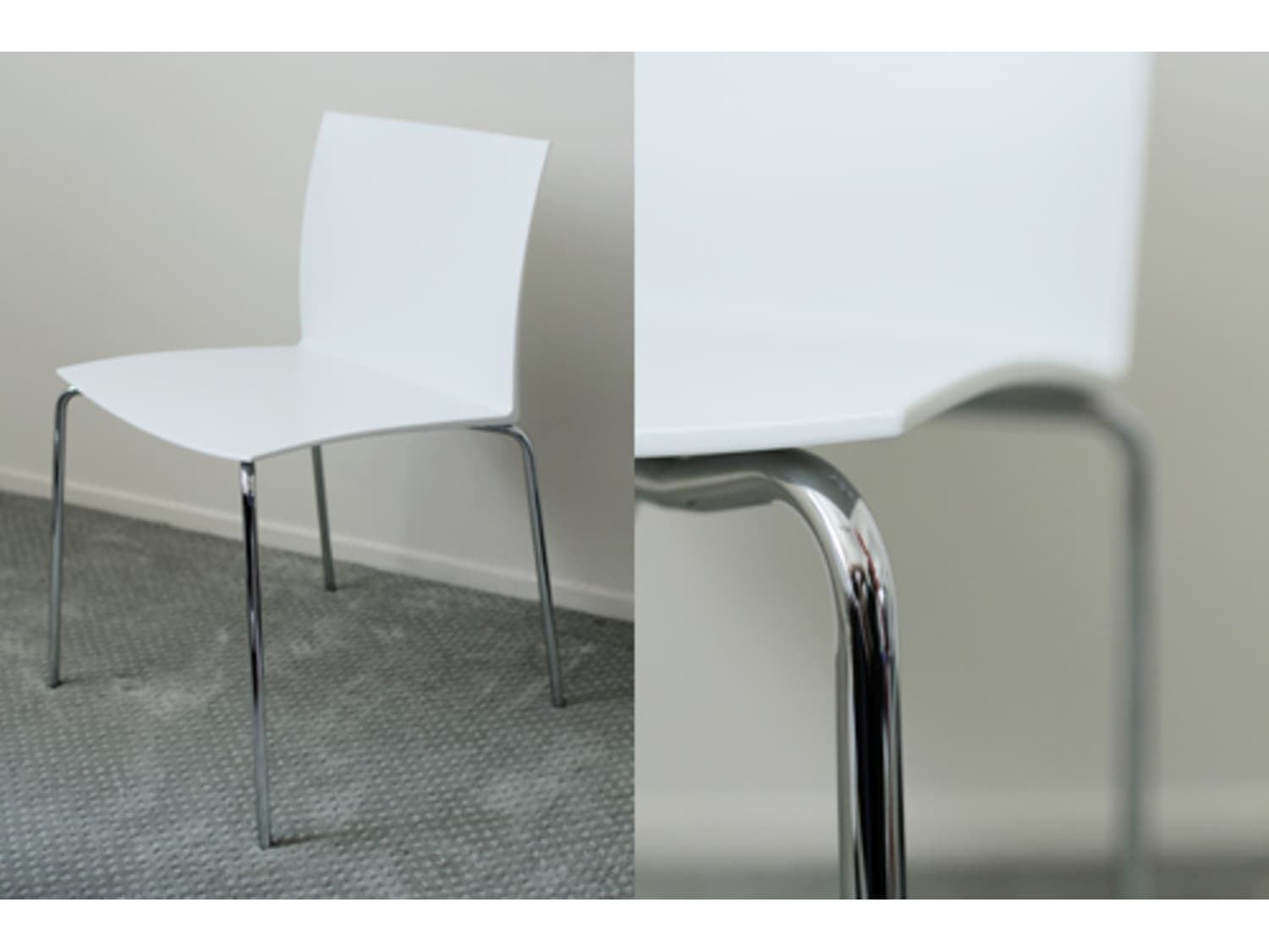 CB2 Slim White Chair - Apartment Therapy's Bazaar.