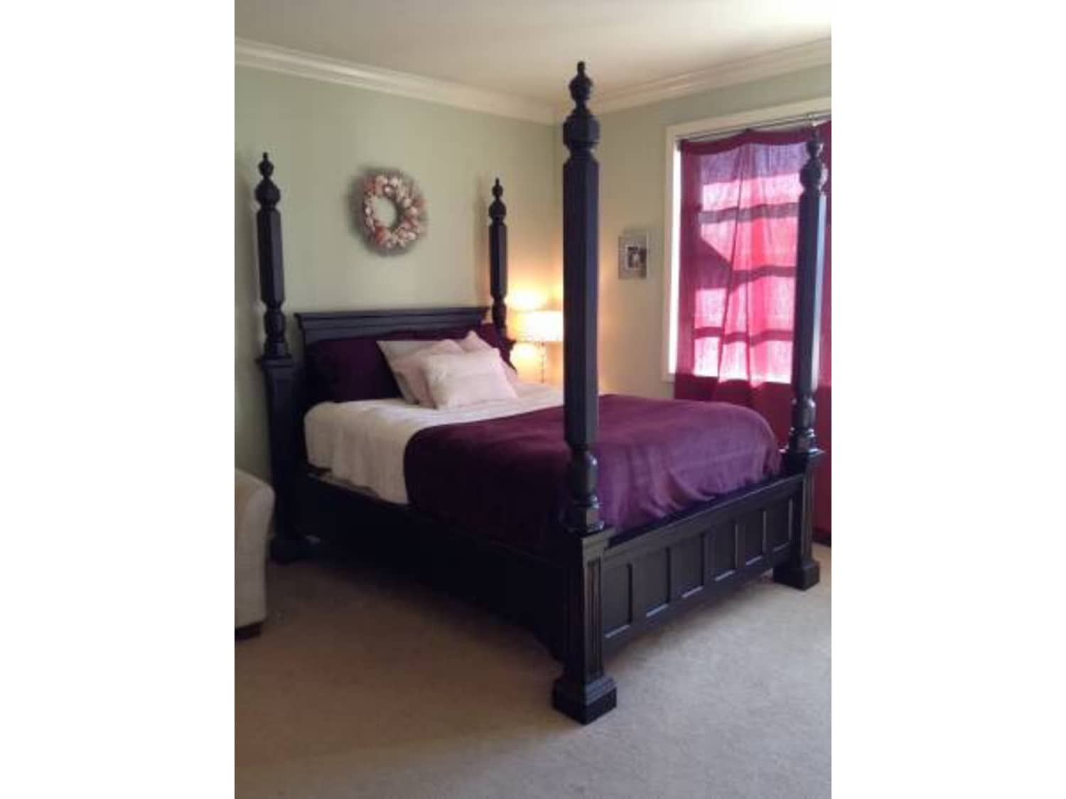 Black Rowley Creek Queen Canopy Poster Bed Apartment Therapy S Bazaar
