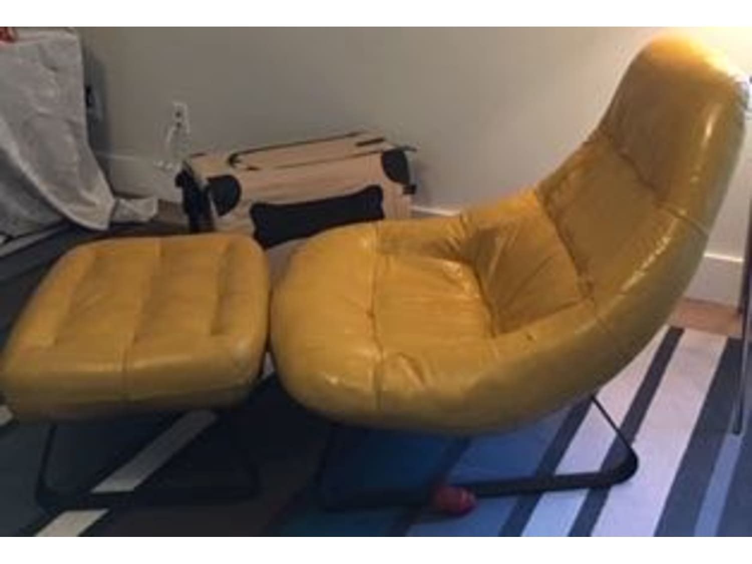 70s Era Percival Lafer Earth Chair Ottoman Apartment Therapy S Bazaar