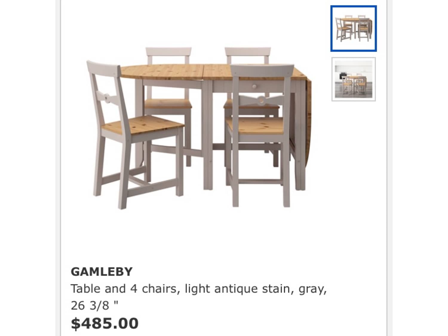 dining set new ikea gamleby apartment