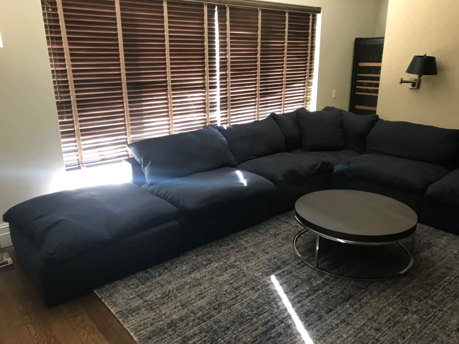 Restoration Hardware Indigo Cloud Sectional Apartment Therapy S Bazaar Restoration hardware has a reputation of being expensive. restoration hardware indigo cloud