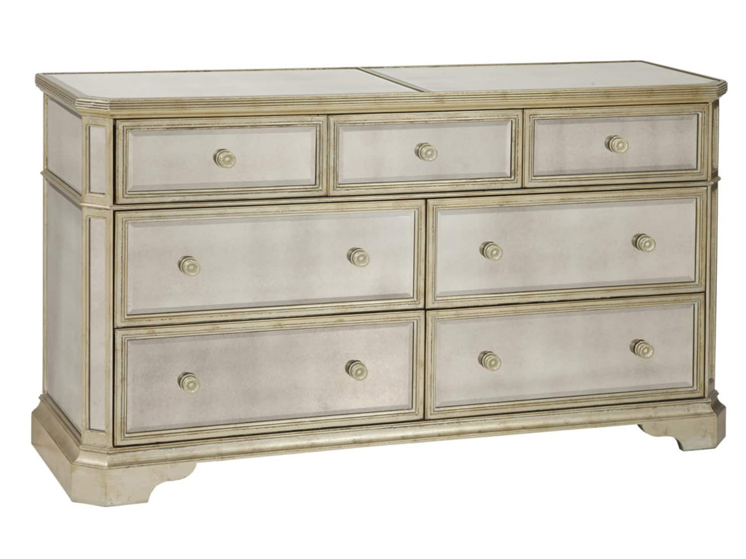 Z Gallerie Mirrored 7 Drawer Dresser Chest Apartment Therapy S