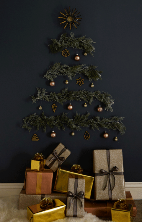Add Cool to Your Yule with a Light, Layered Wall Tree ...