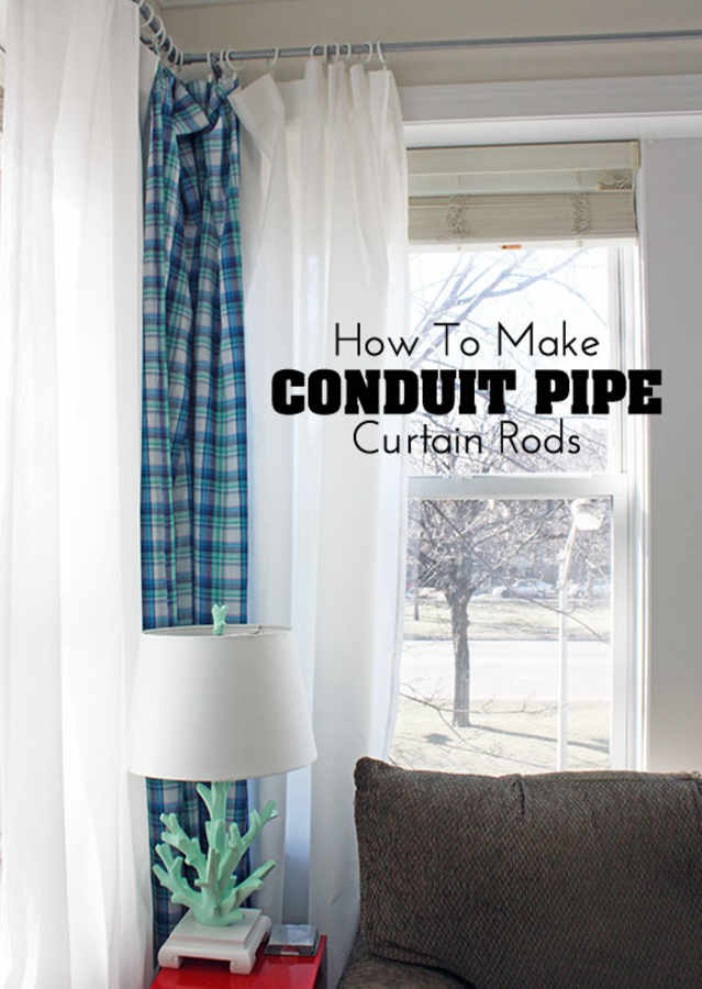 Diy Decor Project How To Make Conduit Pipe Curtain Rods