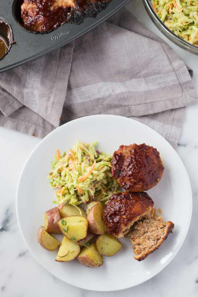 Recipe: Turkey Meatloaf Muffins and Broccoli Stem Slaw | Kitchn