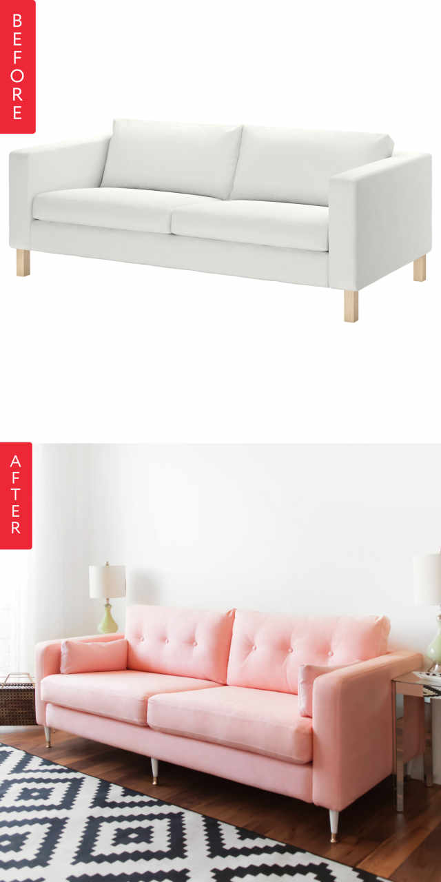 How to Make Your Old Ugly Sofa Look New Again Apartment Therapy