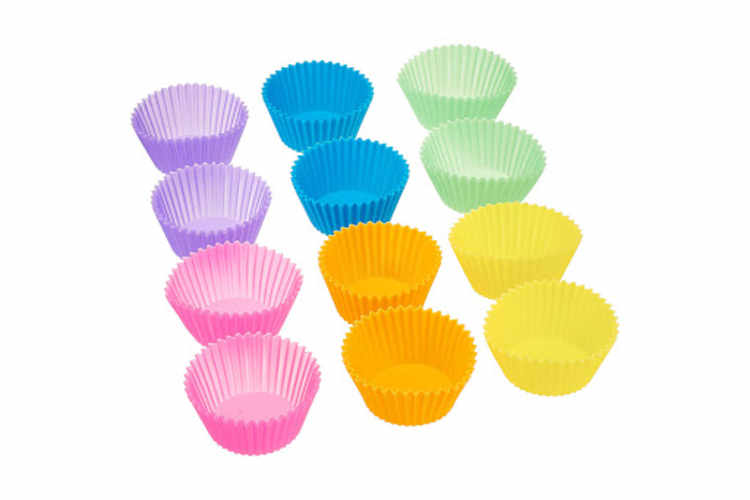 Rainbow Silicone Cupcake Liners by Kitchidy - How to use silicone