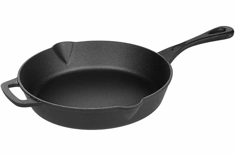 AmazonBasics Pre-Seasoned Cast Iron Skillet – 10.25-Inch