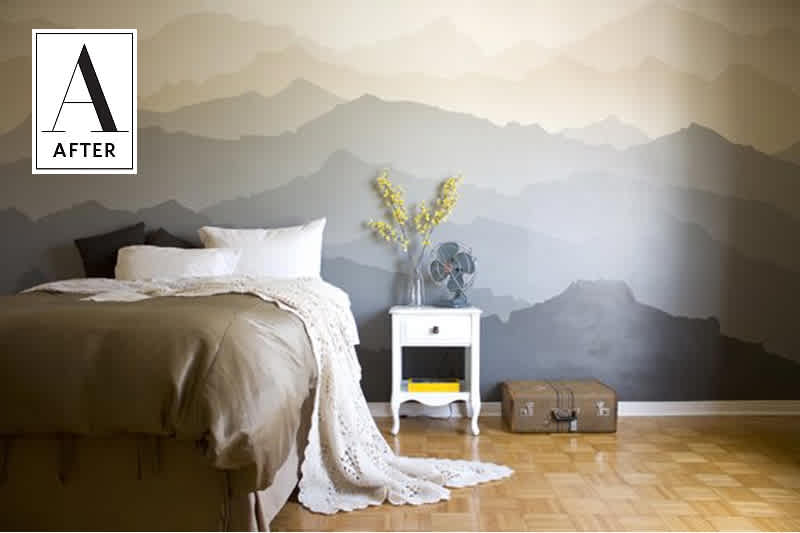 DIY wall painting to makeover your old bedroom : 8 tips to enhance your bedroom