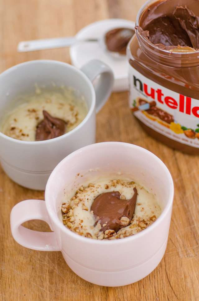 Recipe: Oatmeal Nutella Mug Cake | Kitchn