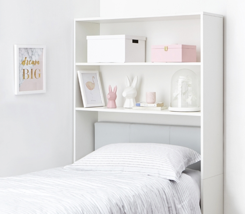 Bedroom Storage Shelves Above the Bed Storage Apartment Therapy